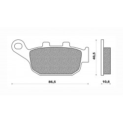 Τακάκια Daytona 33195 (FA140)(FD136) Τακάκια Daytona 33195 (FA140)(FD136)